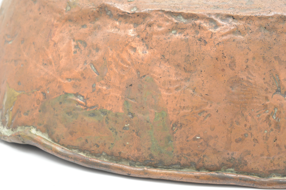 Antique Spanish Colonial Hammered Copper Bowl
