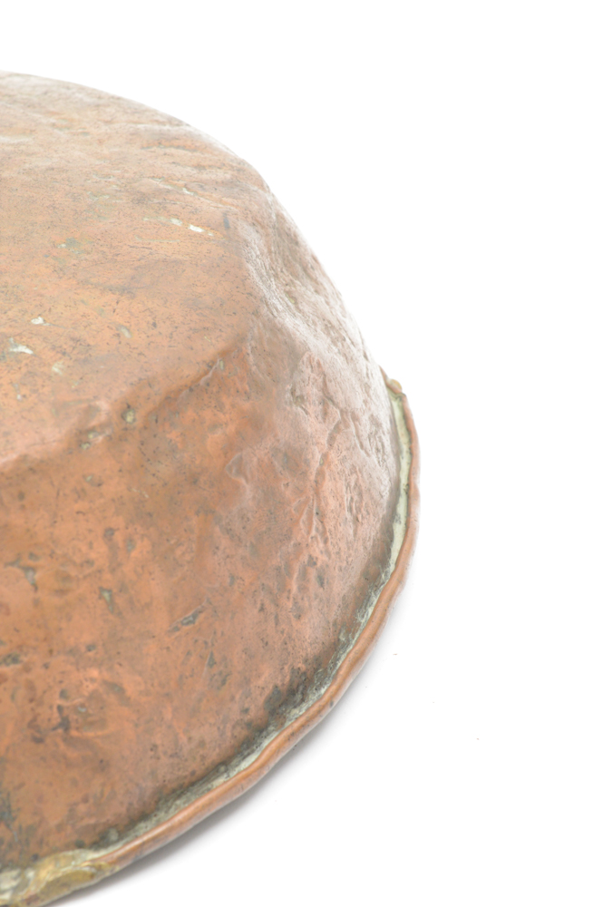 Antique Spanish Colonial Hammered Copper Bowl