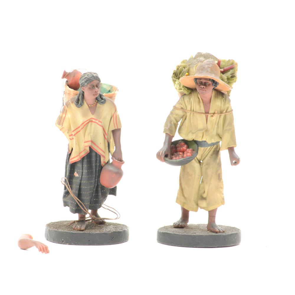 Spanish Colonial Wax Figures of Farmers