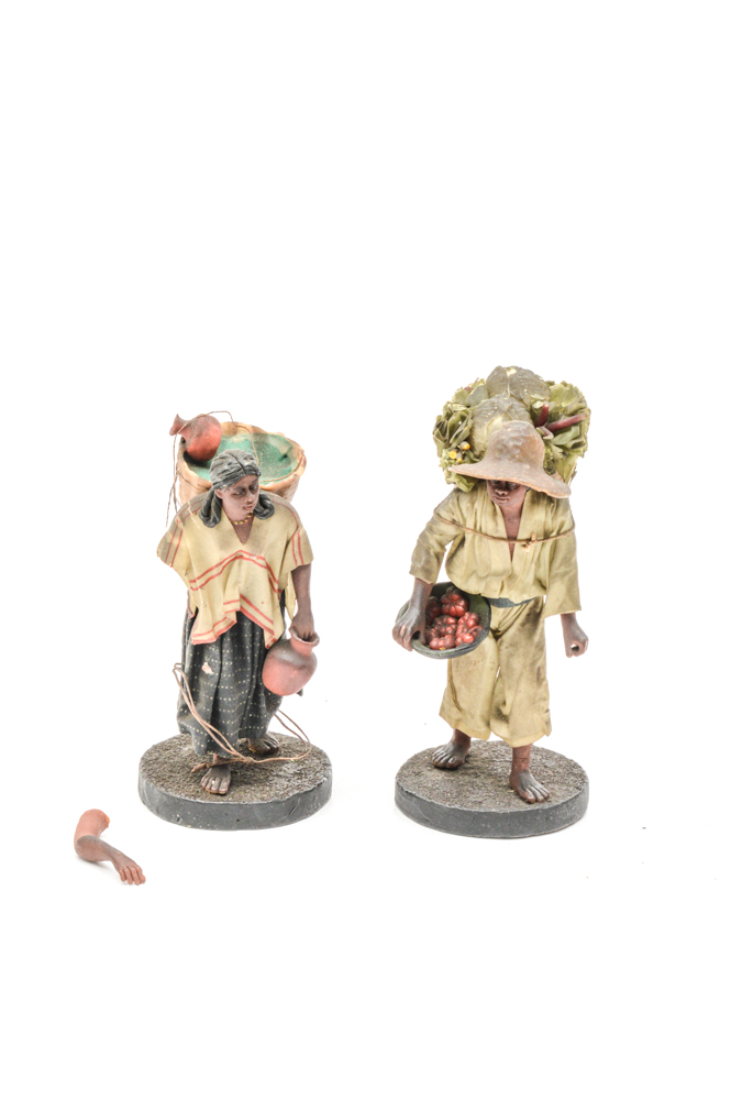 Spanish Colonial Wax Figures of Farmers
