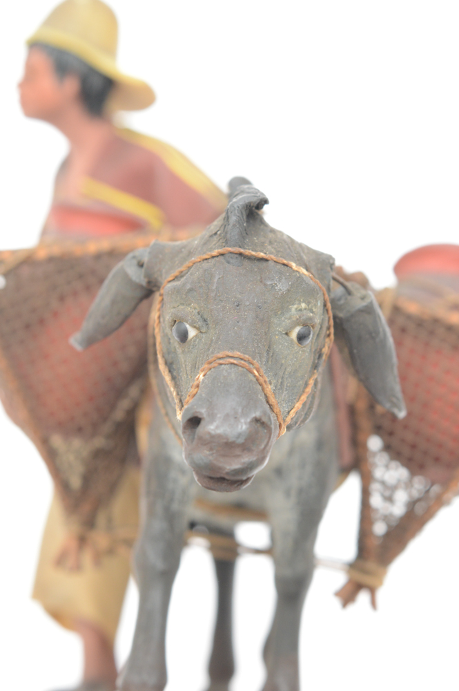 Antique Mexican Wax Figural Group