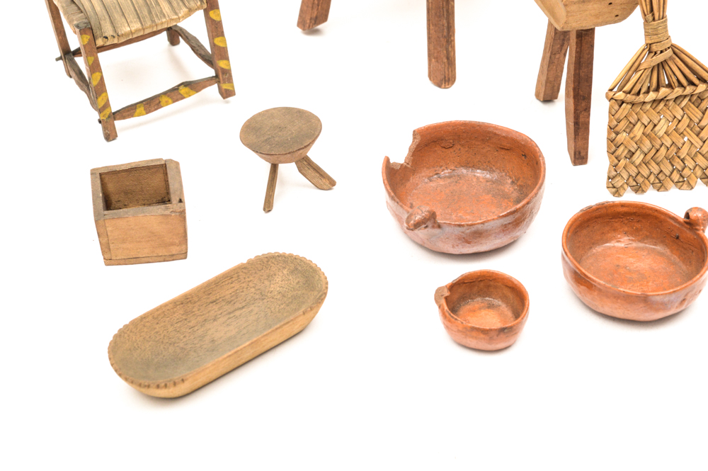 Antique Mexican Miniature Furnishings