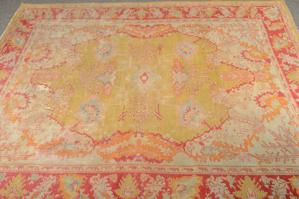 Antique Hand Knotted Turkish Anatolian Area Rug