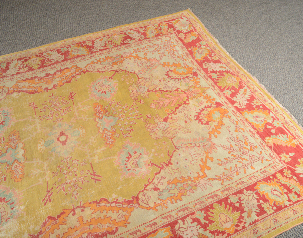 Antique Hand Knotted Turkish Anatolian Area Rug