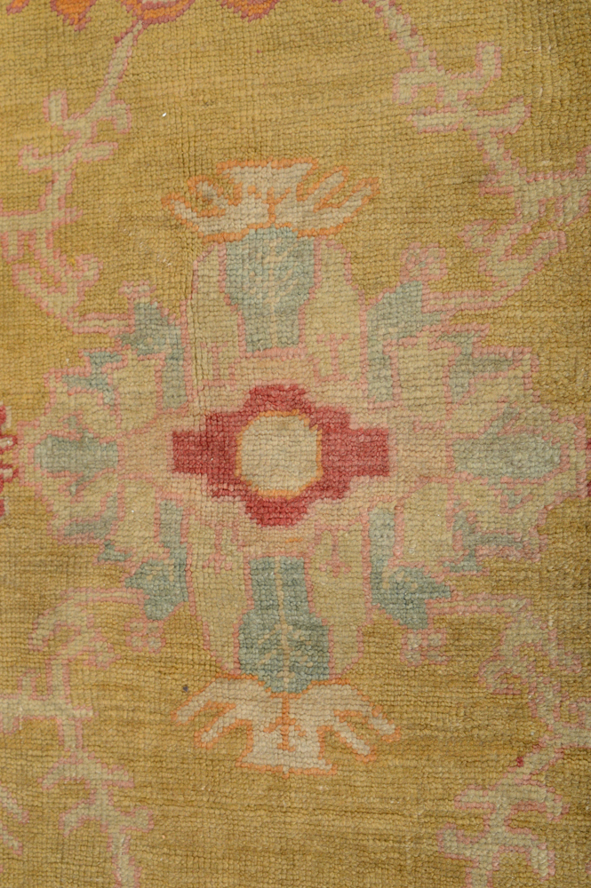 Antique Hand Knotted Turkish Anatolian Area Rug