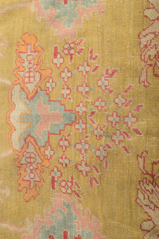 Antique Hand Knotted Turkish Anatolian Area Rug