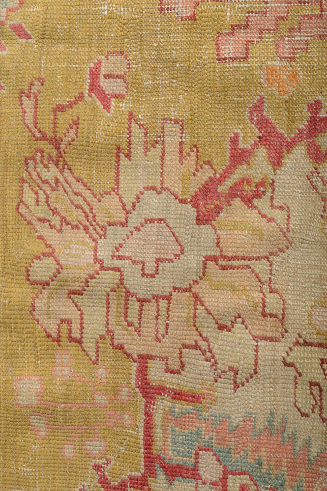 Antique Hand Knotted Turkish Anatolian Area Rug