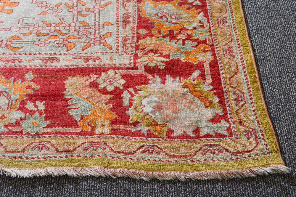 Antique Hand Knotted Turkish Anatolian Area Rug
