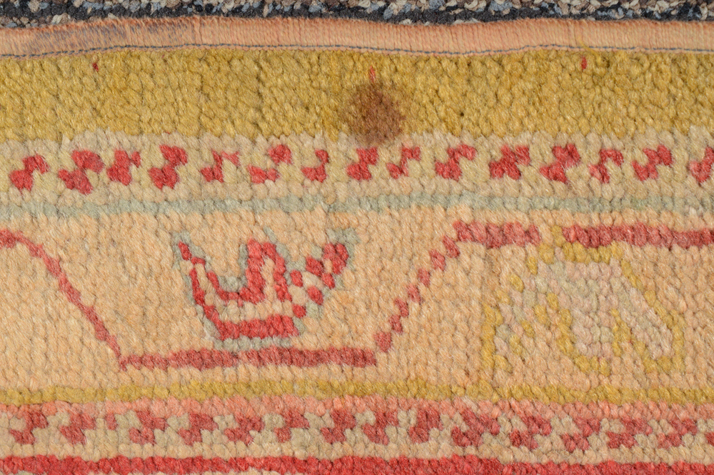 Antique Hand Knotted Turkish Anatolian Area Rug