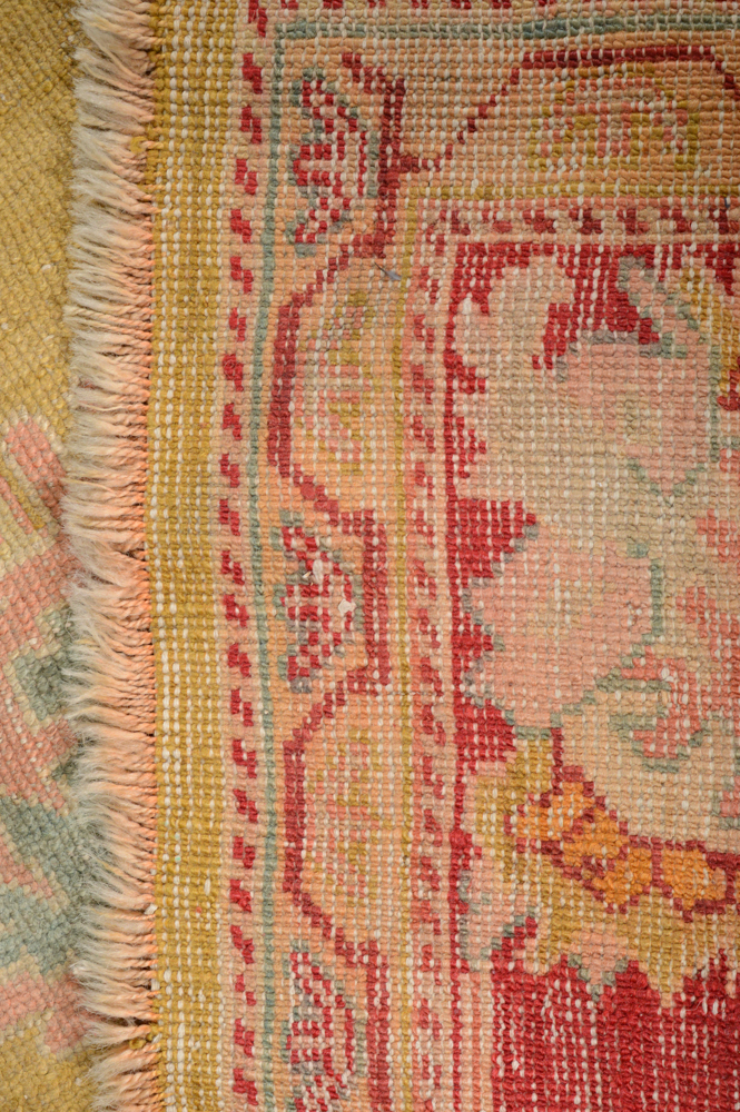 Antique Hand Knotted Turkish Anatolian Area Rug