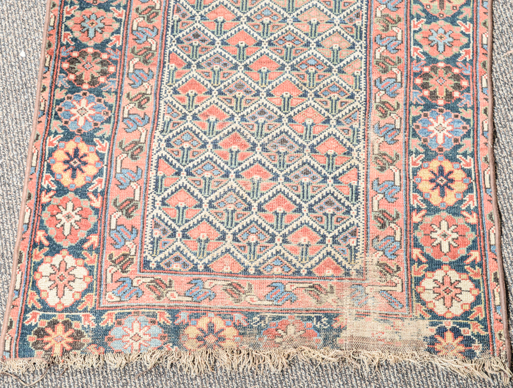 Antique Hand Knotted Turkish Carpet Runner