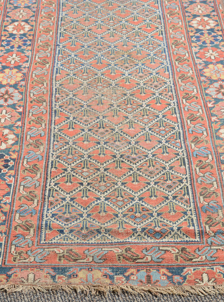 Antique Hand Knotted Turkish Carpet Runner