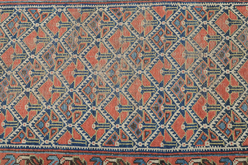 Antique Hand Knotted Turkish Carpet Runner