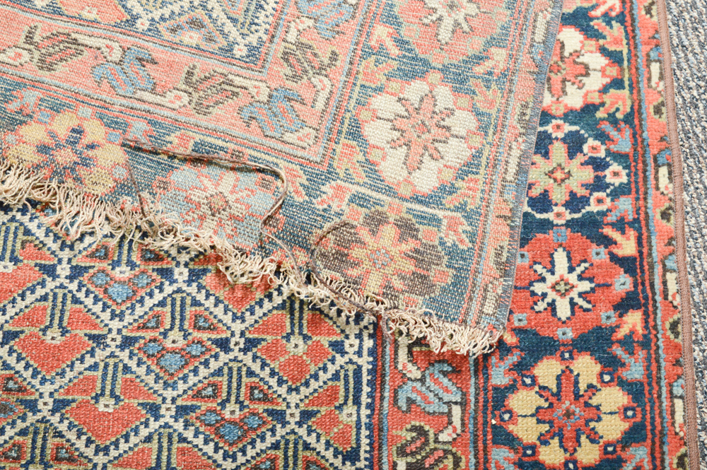 Antique Hand Knotted Turkish Carpet Runner