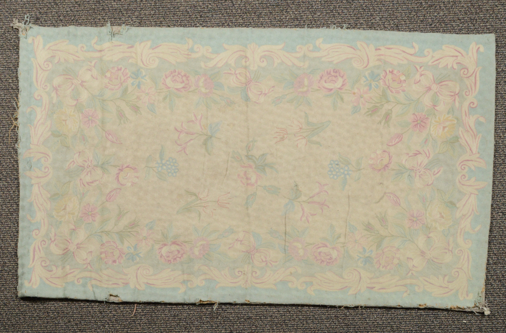 Antique Chain Stitch Embroidered Area Rug