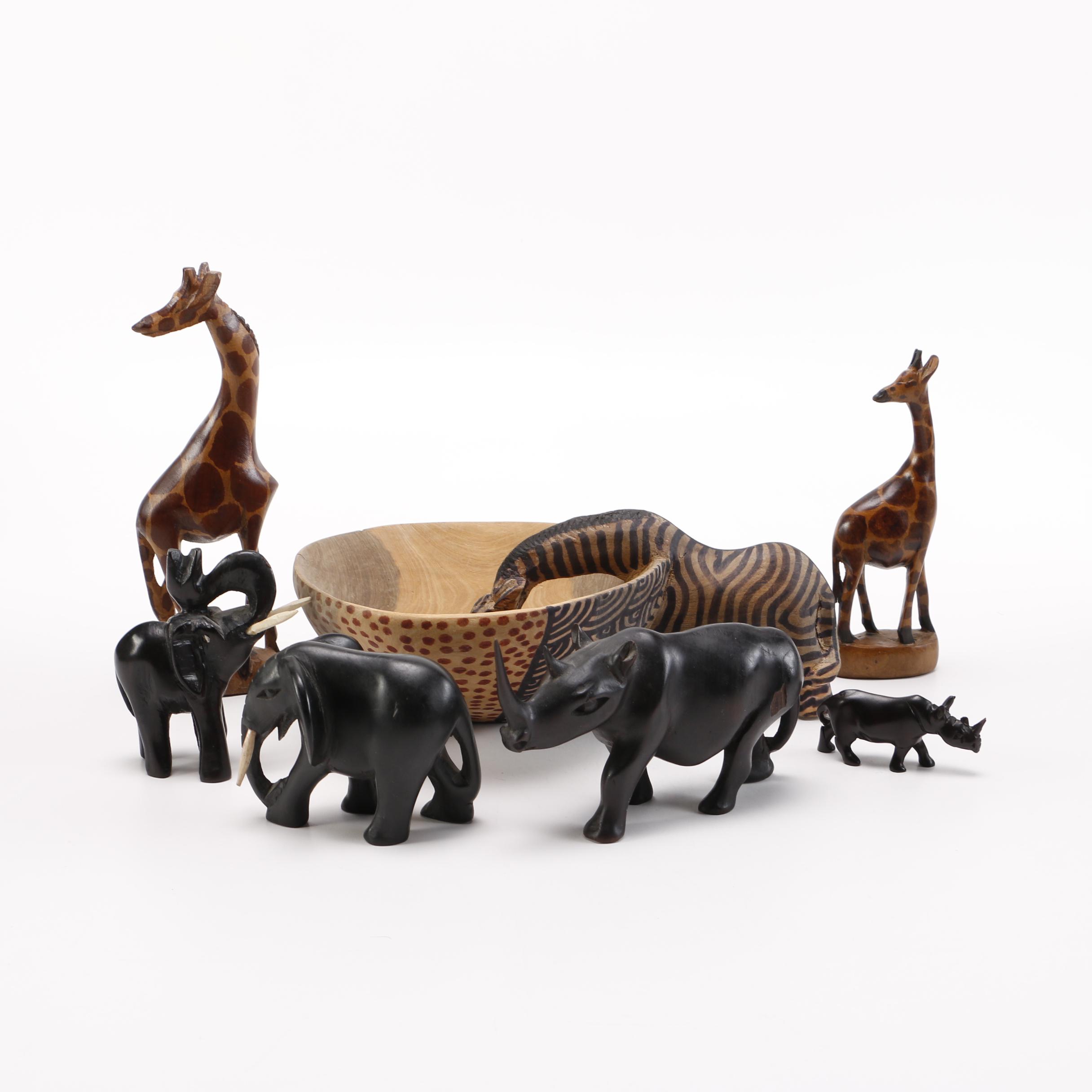 Wooden Animal Figurines