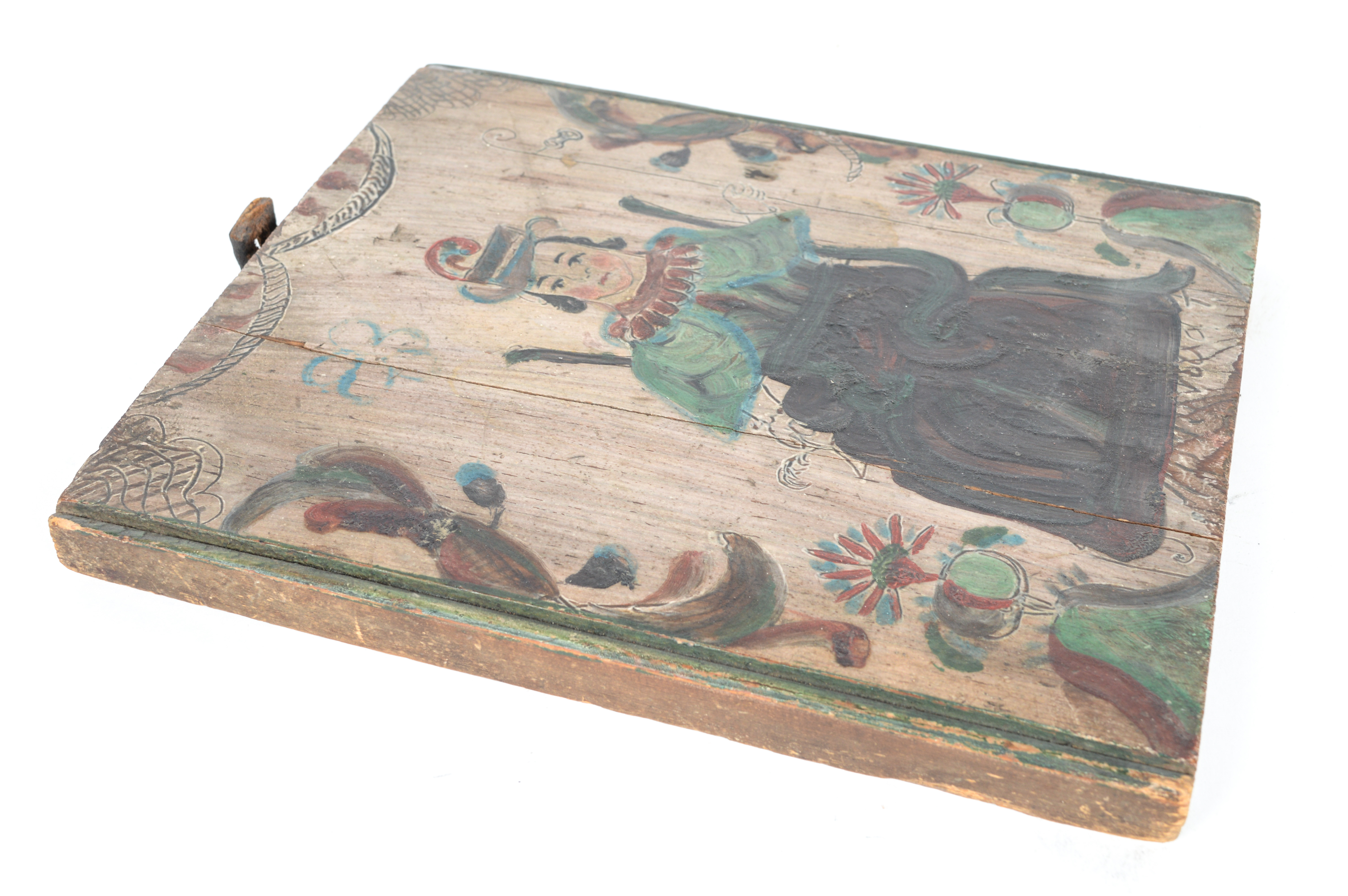 Antique Spanish Colonial Painting of Woman