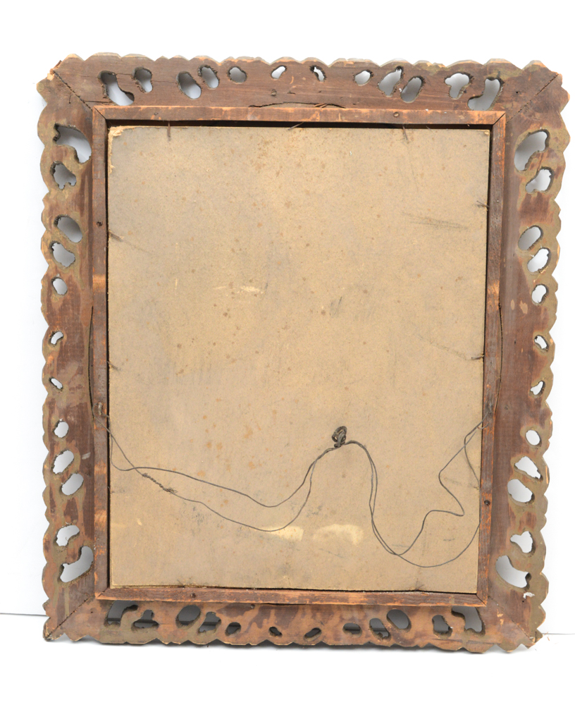 Vintage Gold Tone Frame with Oval Glass