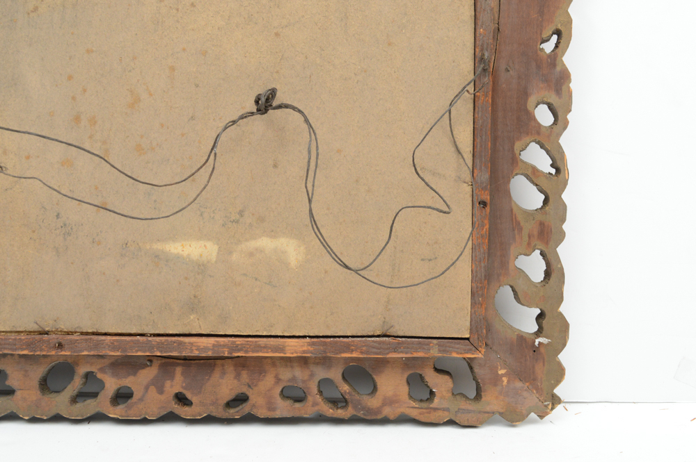 Vintage Gold Tone Frame with Oval Glass