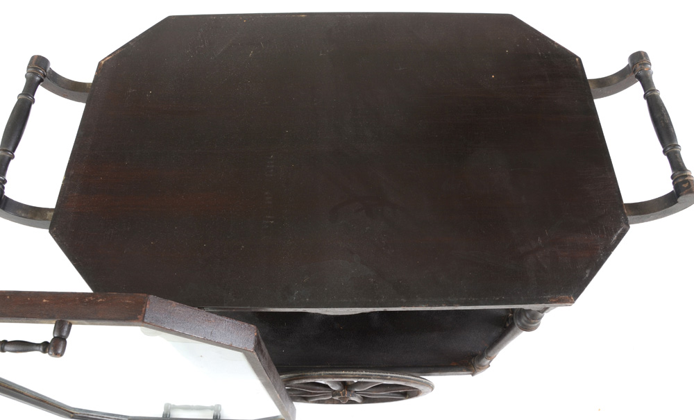 Painted Wooden Bar Cart