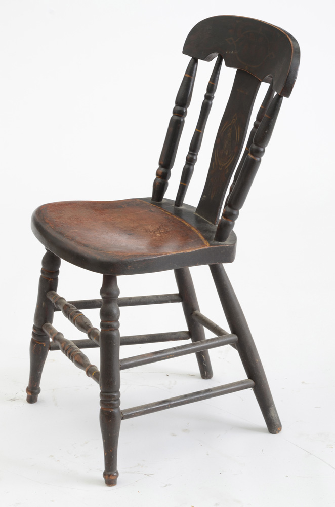 Pair of Early 19th Century Stenciled Chairs