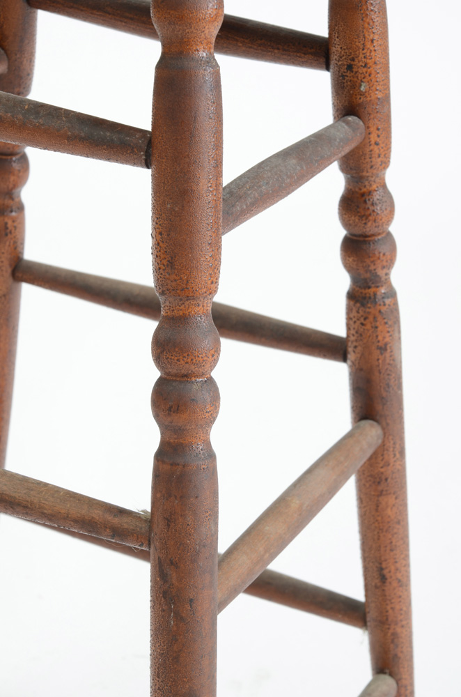 Antique Oak Bar Stool