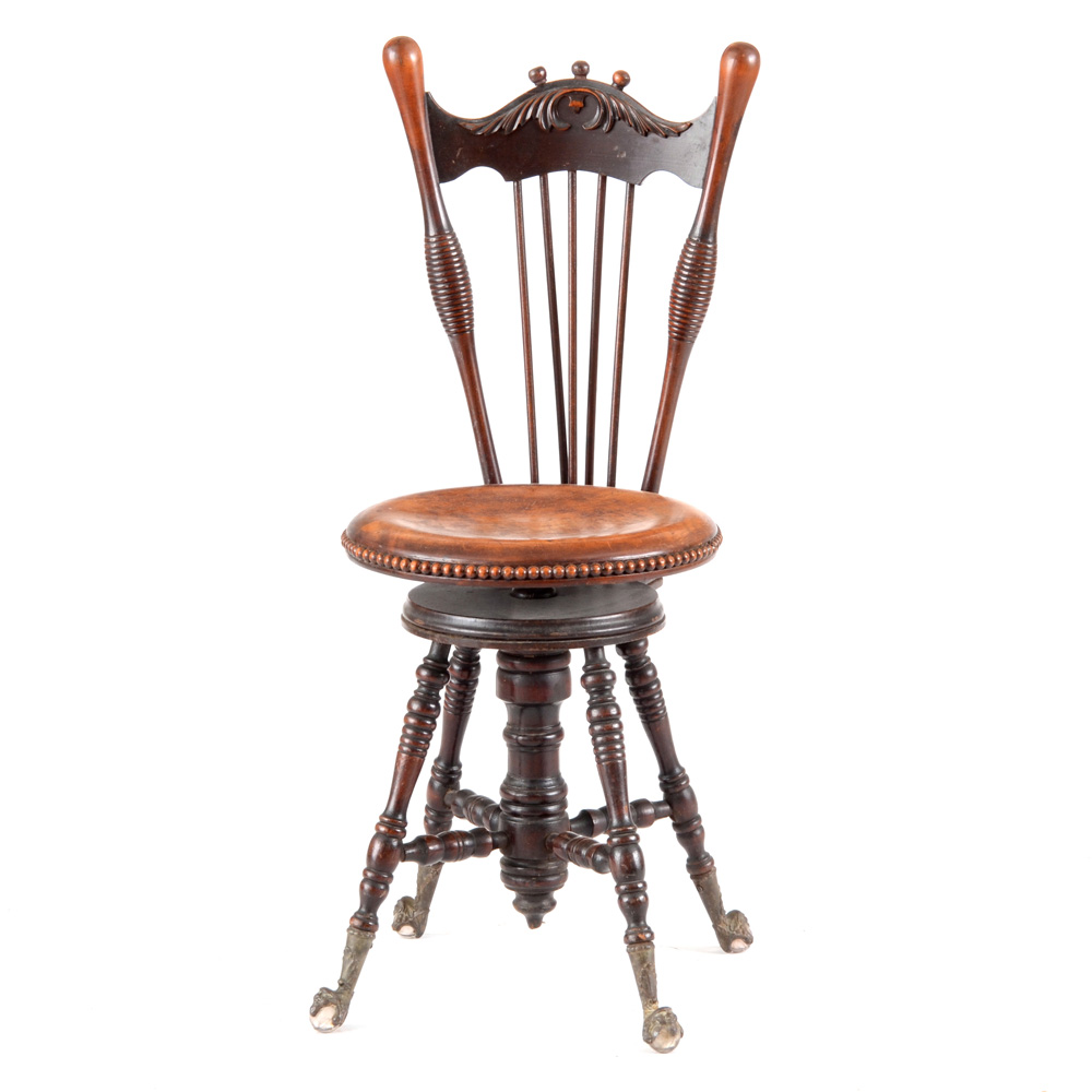 Victorian Birch Organ / Piano Stool