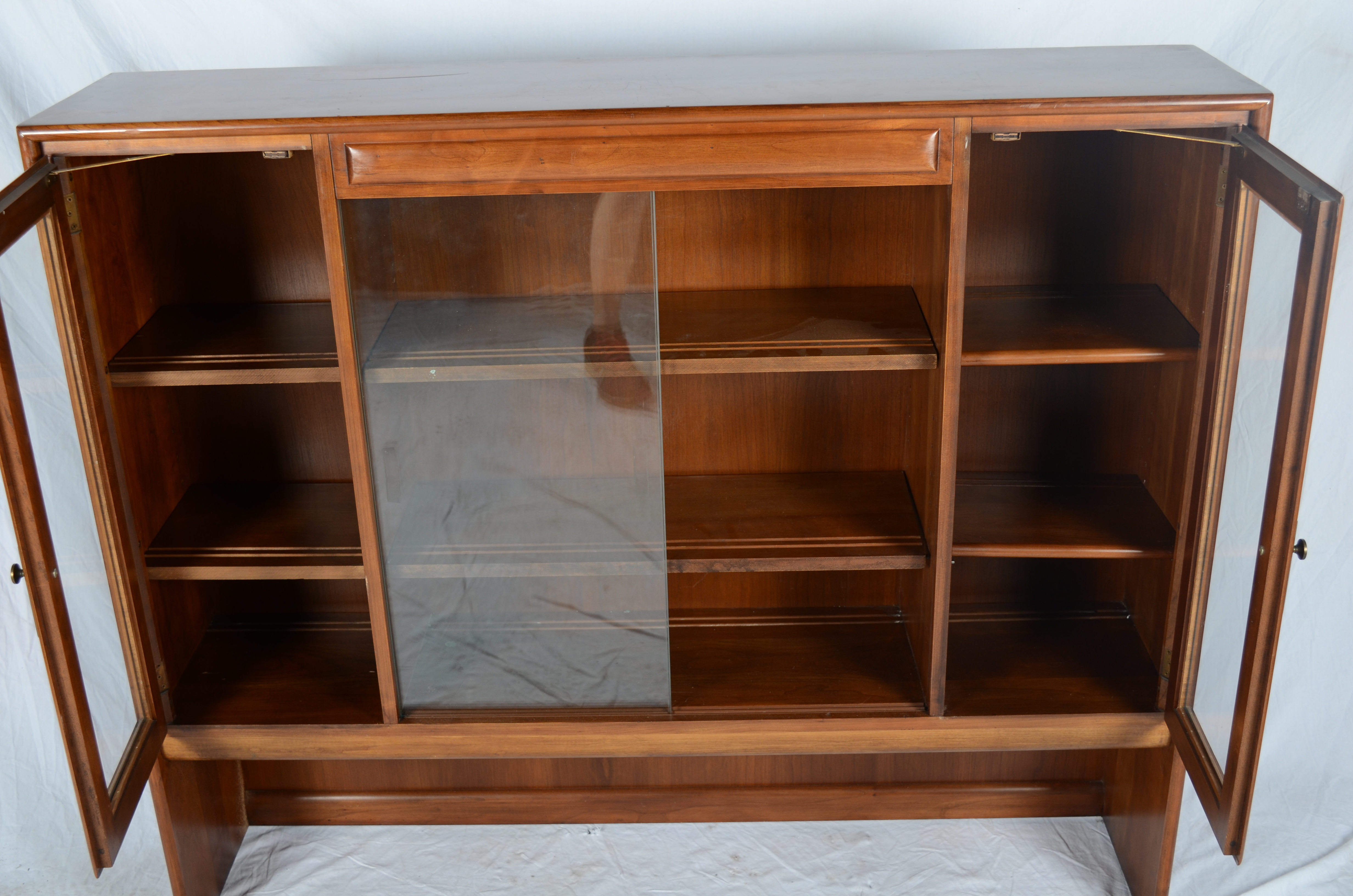 Mid Century Modern Heywood Wakefield "Cliff House" Buffet with China Cabinet