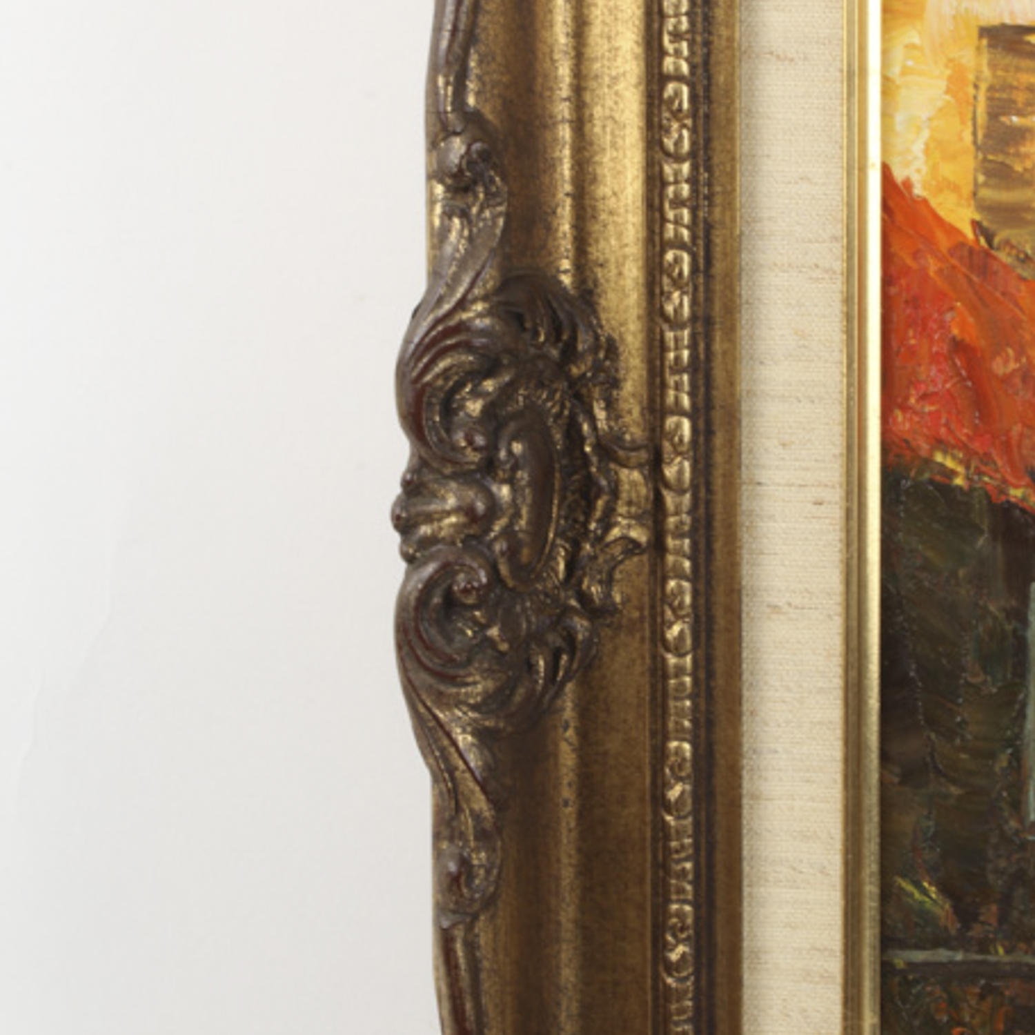 P.G. Tiele Framed Oil on Canvas Venice Canals Painting