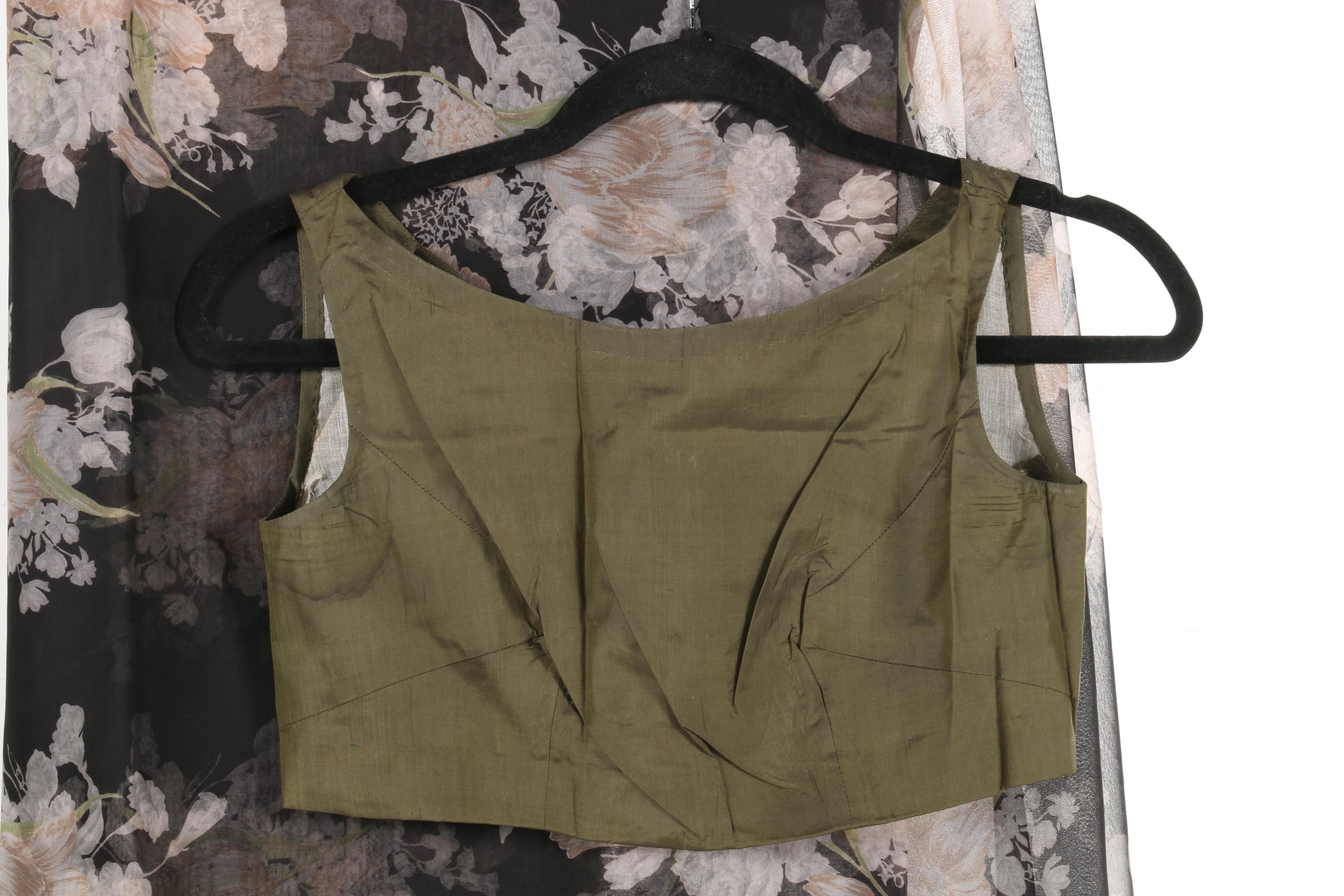 Collection of Floral Saris