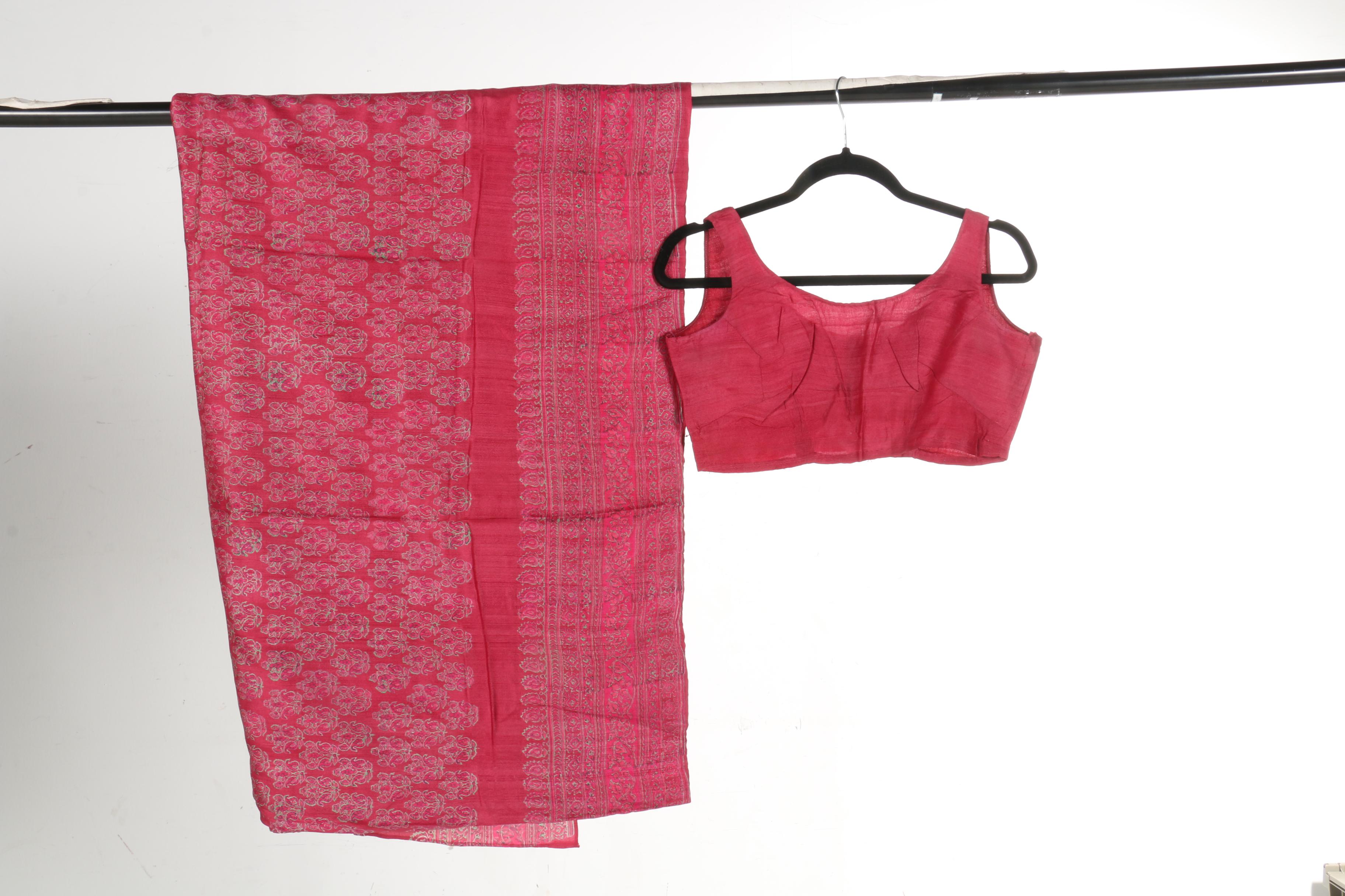 Collection of Floral Saris