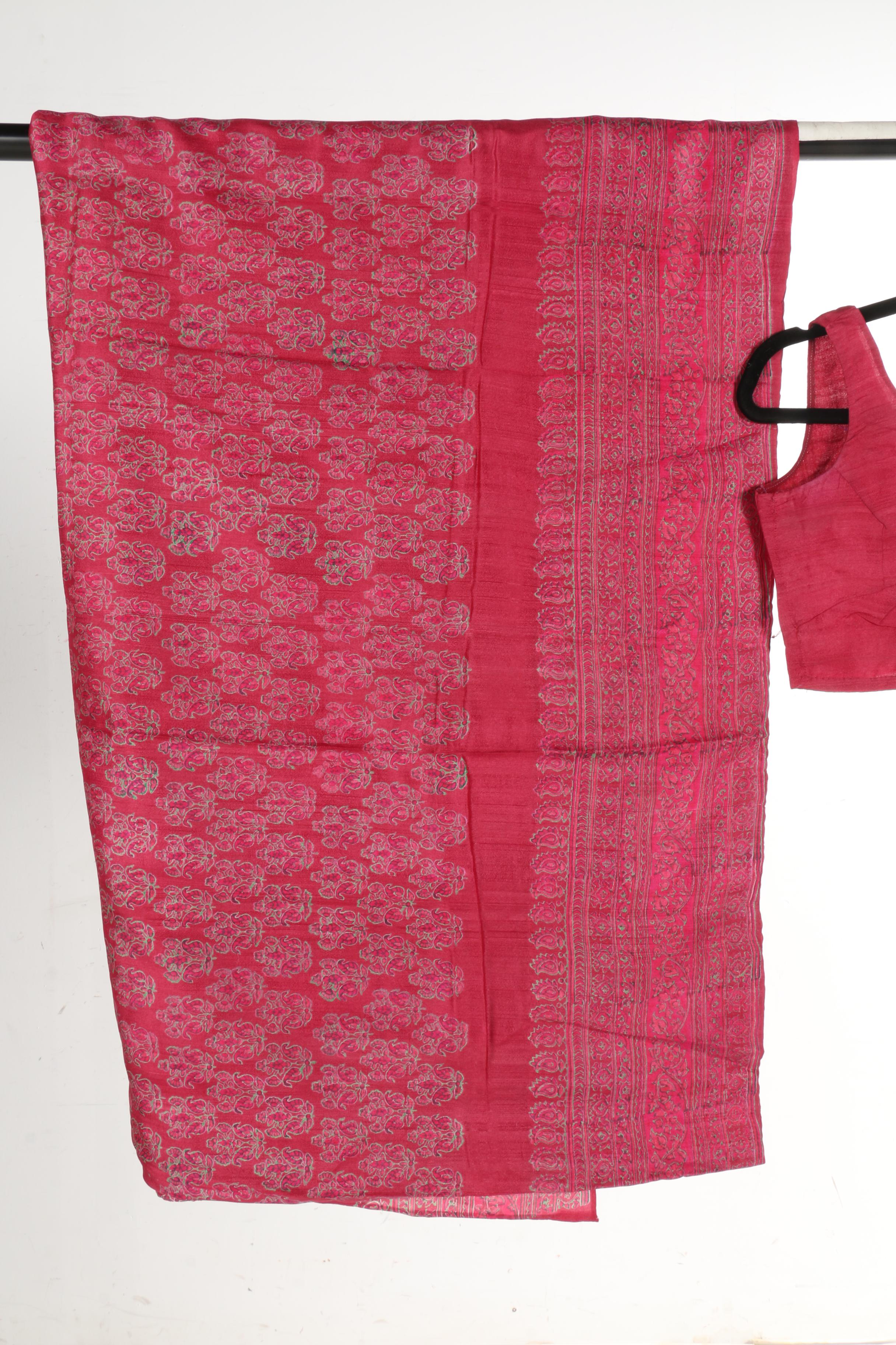 Collection of Floral Saris