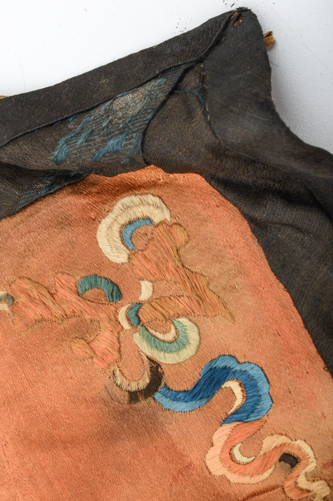 19th Century Chinese Embroided Silk Pipe Pouch