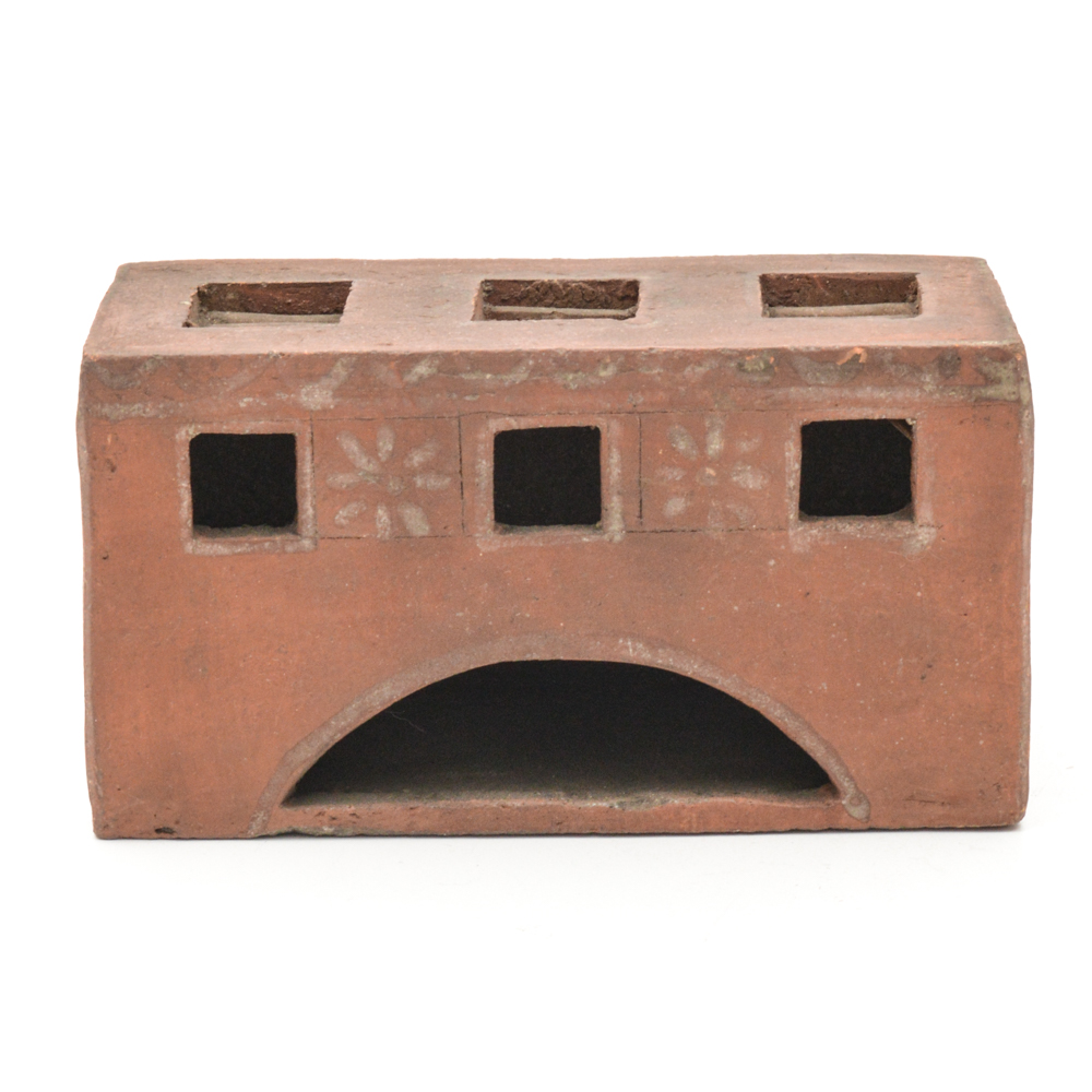 Antique Mexican Pottery Miniature House