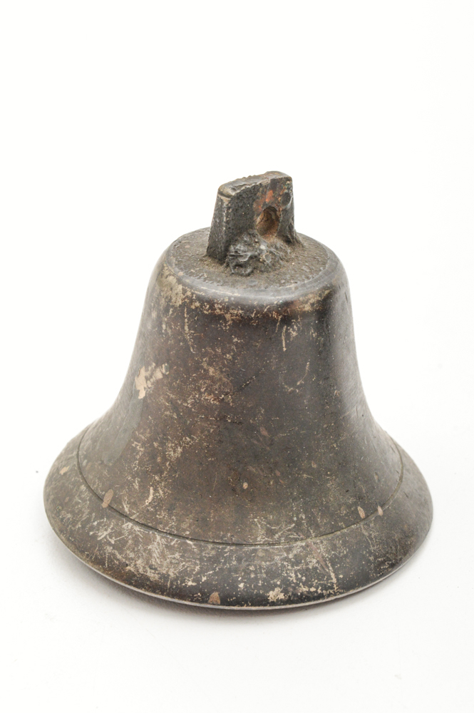 Three Antique Cast Metal Bells