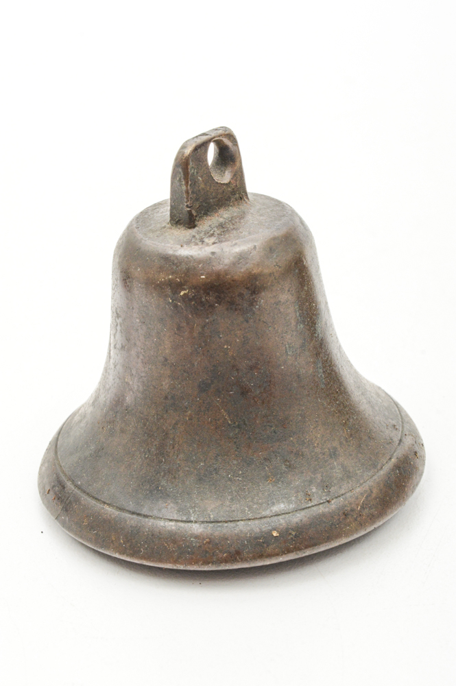 Three Antique Cast Metal Bells