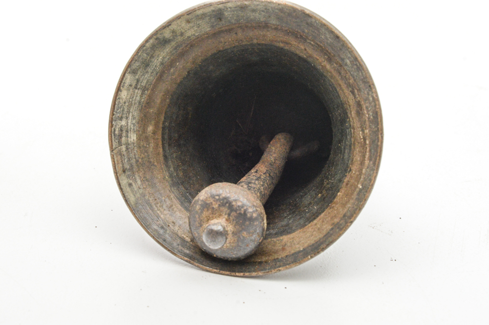 Three Antique Cast Metal Bells