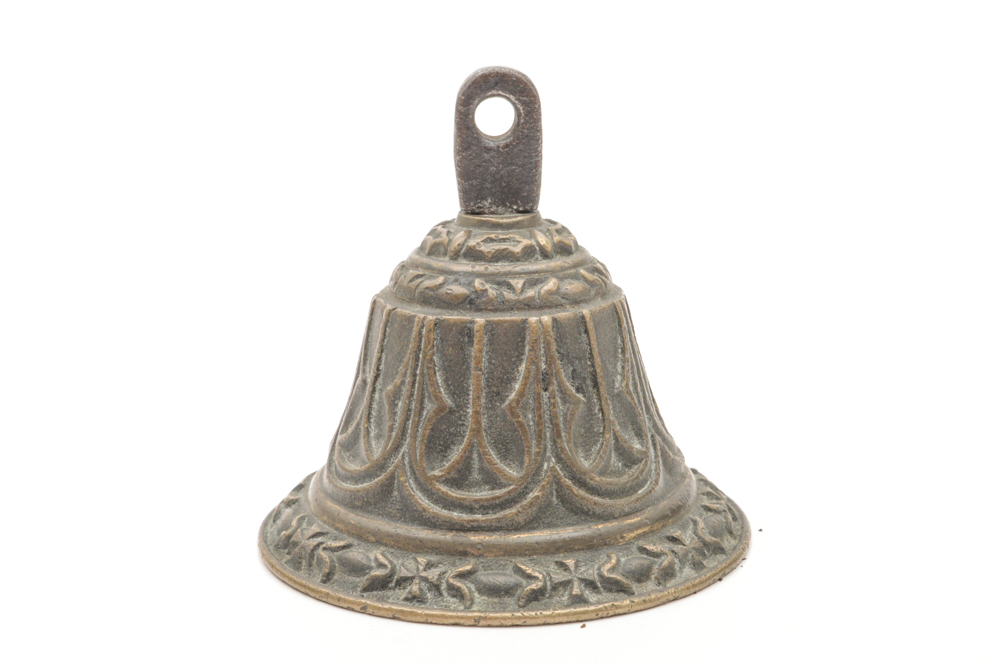 Three Antique Cast Metal Bells