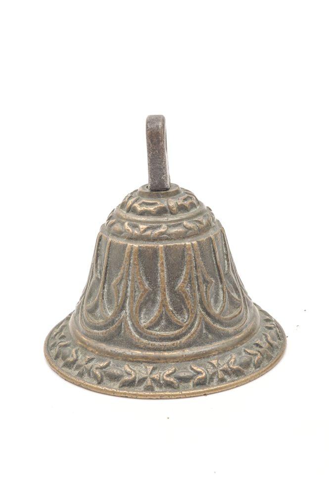 Three Antique Cast Metal Bells