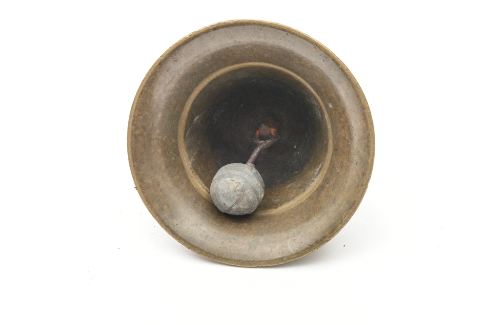 Three Antique Cast Metal Bells