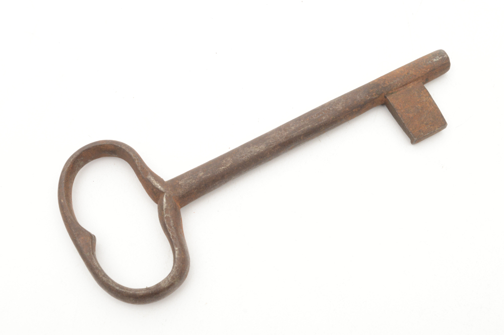 Six Antique Metal Skeleton Keys