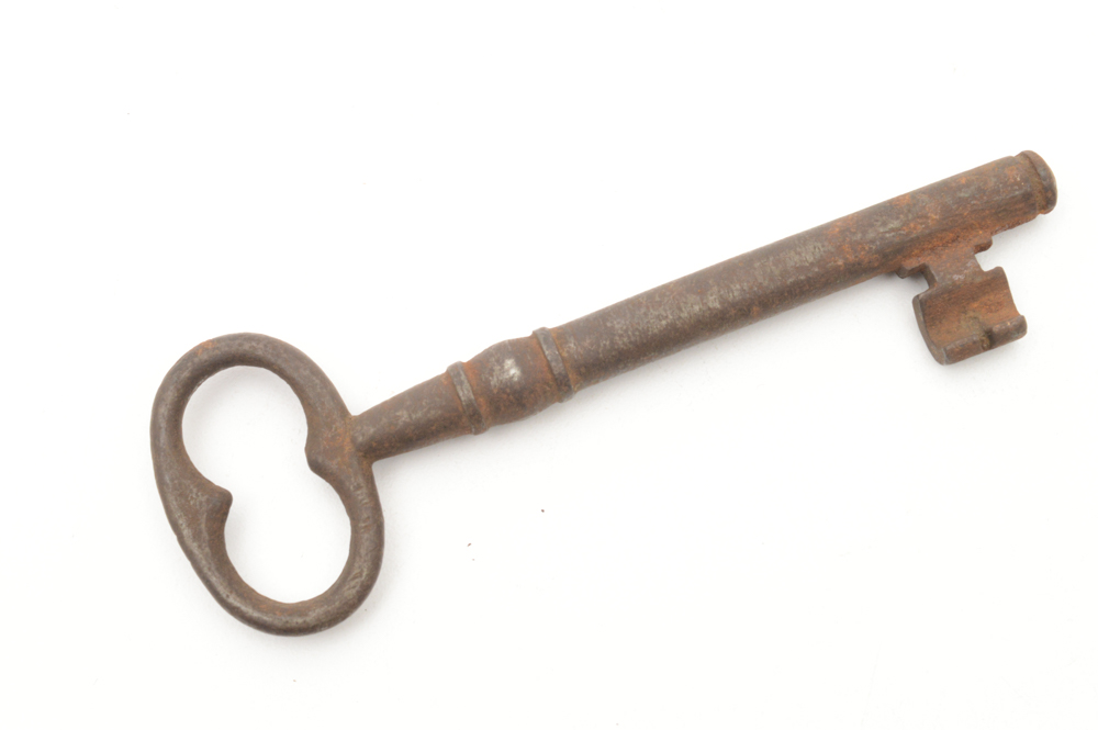 Six Antique Metal Skeleton Keys