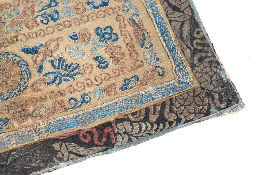 Antique Chinese Silk Embroidered Panel