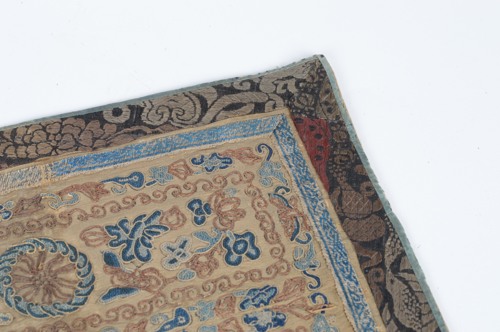 Antique Chinese Silk Embroidered Panel