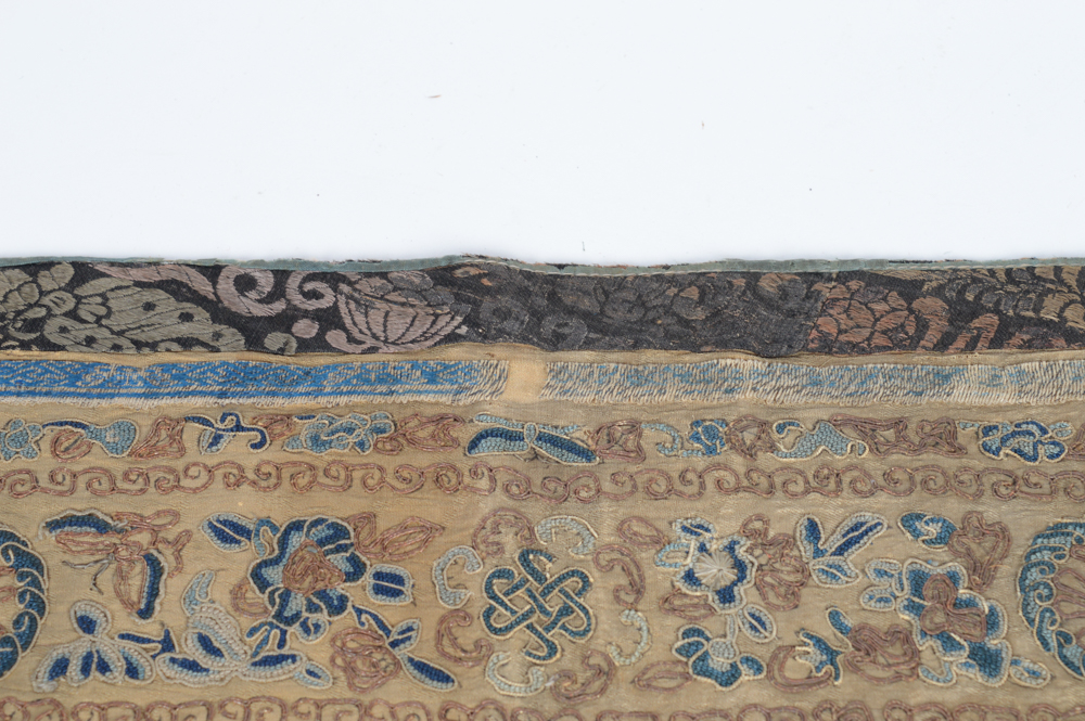 Antique Chinese Silk Embroidered Panel