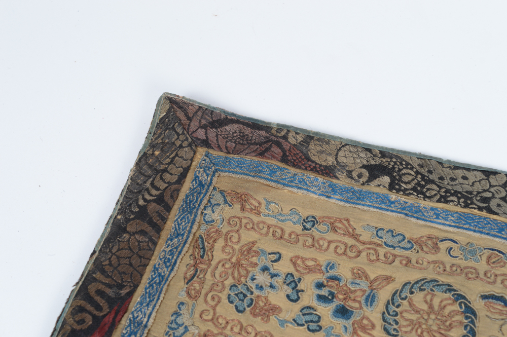 Antique Chinese Silk Embroidered Panel