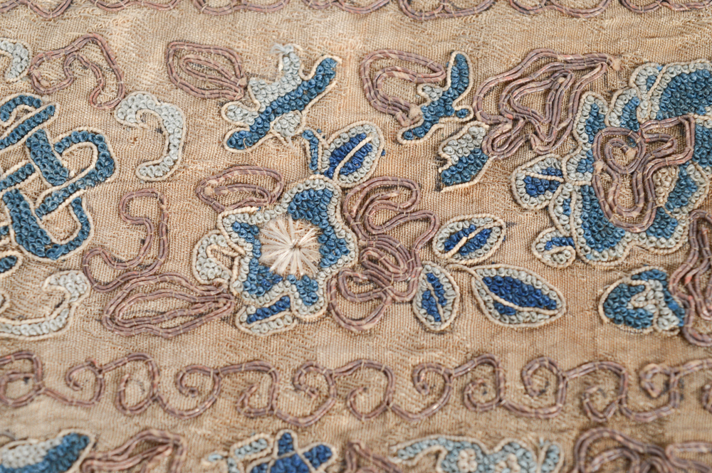 Antique Chinese Silk Embroidered Panel