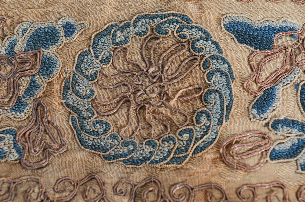 Antique Chinese Silk Embroidered Panel