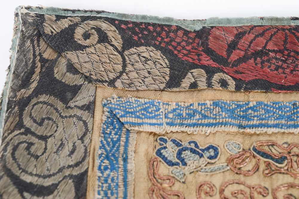 Antique Chinese Silk Embroidered Panel