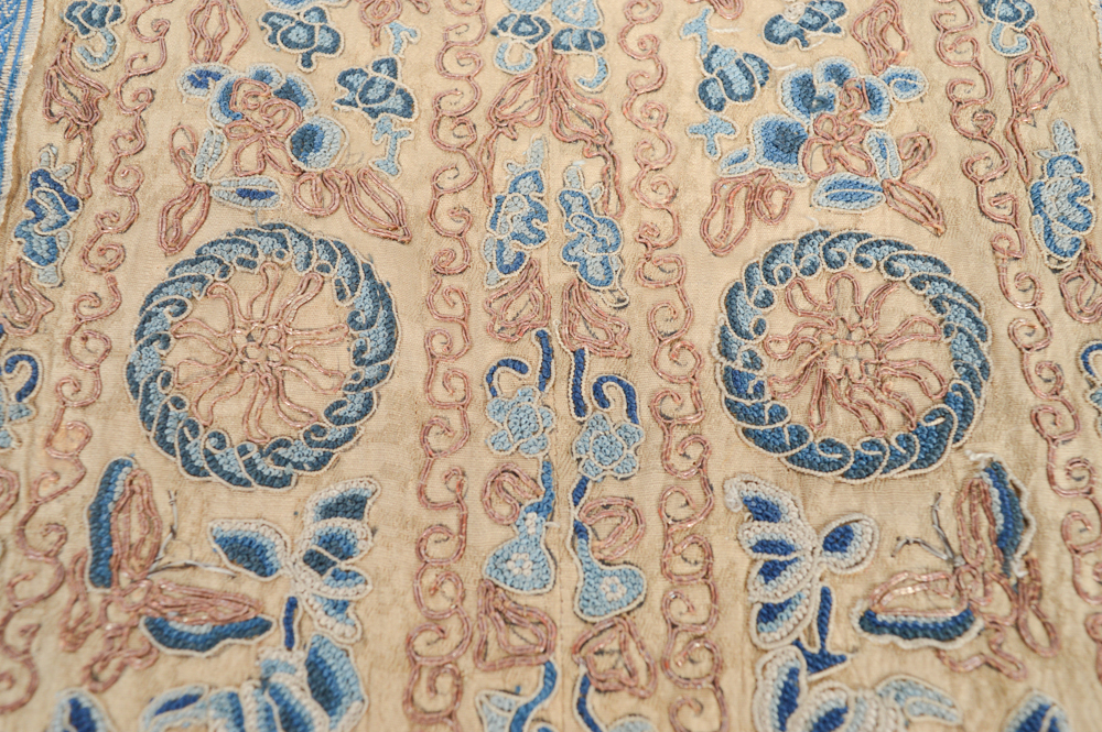 Antique Chinese Silk Embroidered Panel